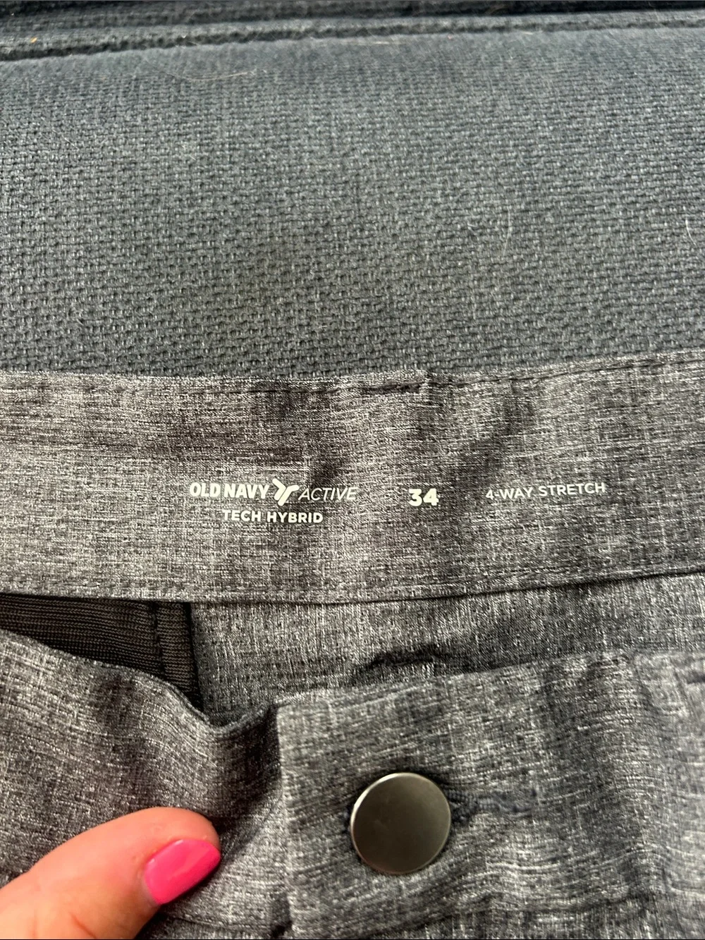 Old Navy Men's Heather Gray Flat-Front Shorts